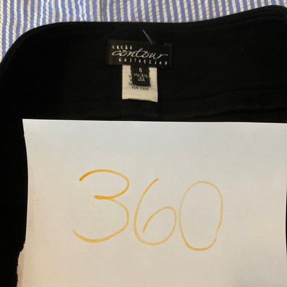 Cache‎ Contour Pants Womens Sz 4 Black Knit Stretch Flare Dress - Picture 10 of 10